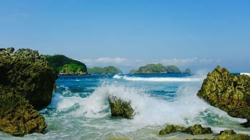 Scenic view of sea against sky