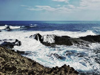 Scenic view of sea against sky