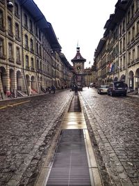 View of city street