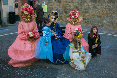 Group of people on street