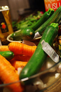 Close-up of green food