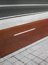 Road marking on asphalt