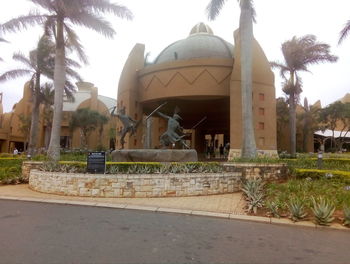 View of people in front of building