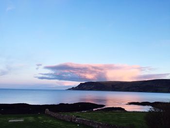 Scenic view of landscape against clear sky