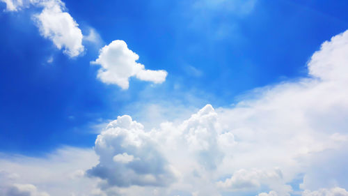 Low angle view of clouds in sky