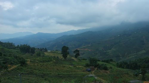 Scenic view of landscape against sky