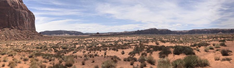 Panoramic view of landscape against sky