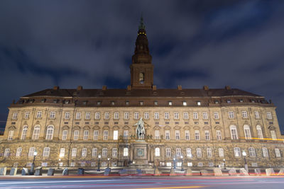 Low angle view of historic building against sky