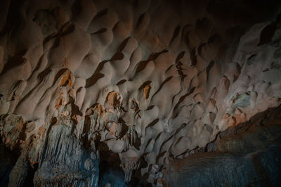 Full frame shot of rock in cave