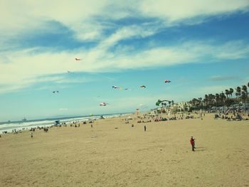 Parachute flying over beach