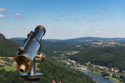 View of mountain range against sky