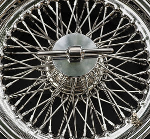 Close-up of vehicle wheel