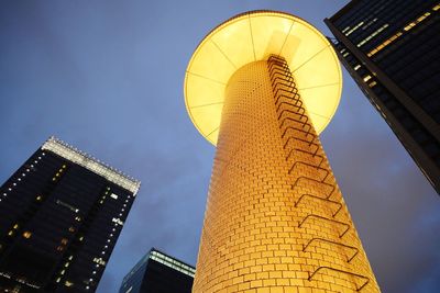 Low angle view of buildings against sky