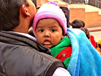 Portrait of cute baby girl