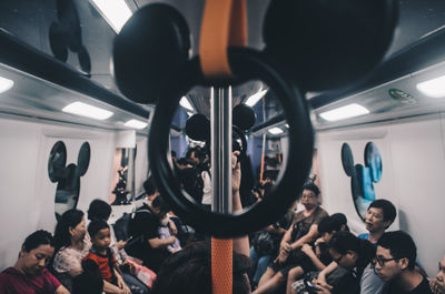 Group of people in bus