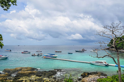 Scenic view of sea against sky