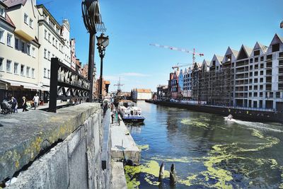 View of buildings at waterfront