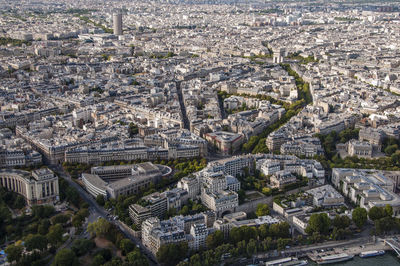 High angle view of cityscape