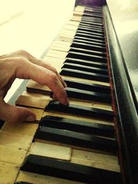 Woman playing piano