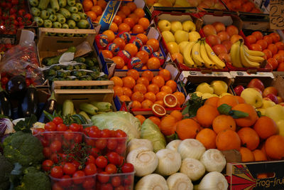 Fruits for sale at market stall