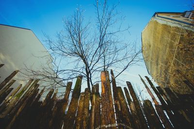 Low angle view of buildings against sky