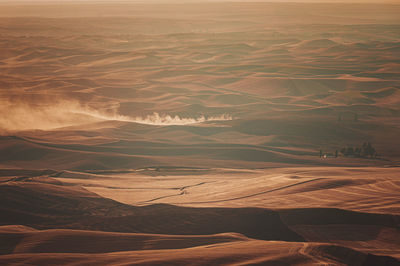 Aerial view of sea against sky