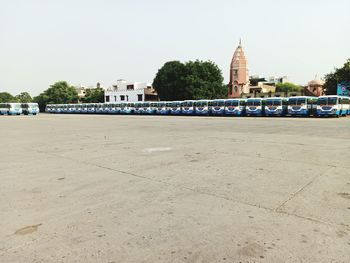 View of building with city in background