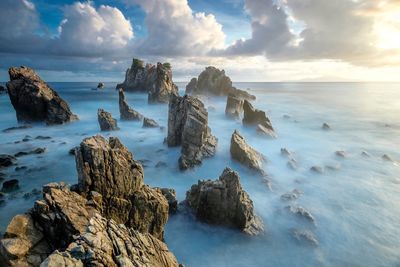 Panoramic view of sea against sky