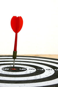 Close up of red umbrella