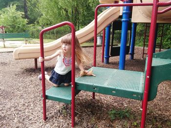 Empty chairs in park