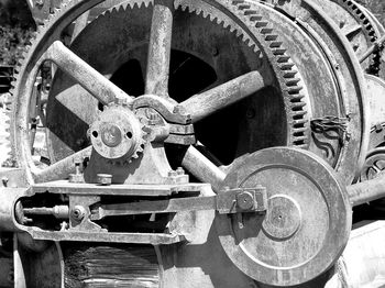 Close-up of metal structure