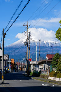 Scenic view of harbor against sky
