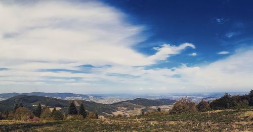 Scenic view of landscape against sky