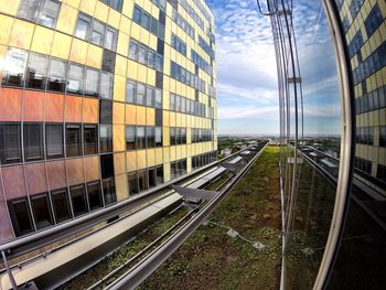 Railroad tracks against sky