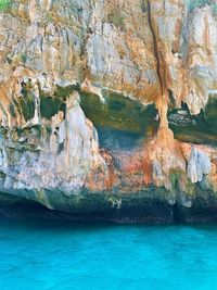 Rock formations in sea