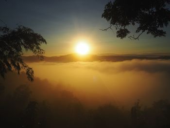 Scenic view of sunset