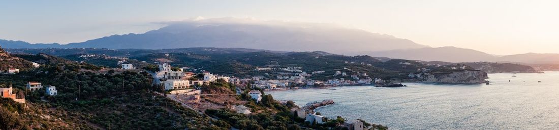 Panoramic view of sea against sky