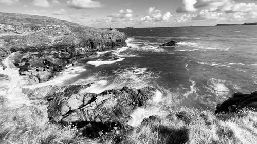 Scenic view of sea against sky