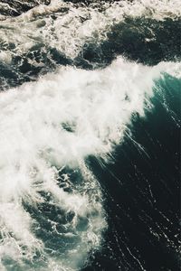 High angle view of sea