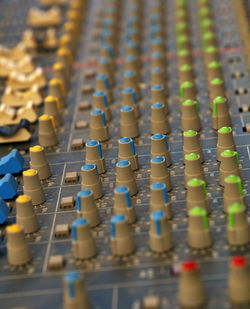 Full frame shot of sound mixer