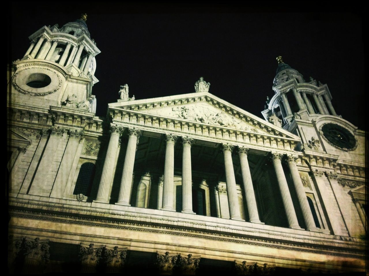 architecture, building exterior, built structure, low angle view, religion, place of worship, spirituality, church, cathedral, clear sky, night, famous place, travel destinations, facade, history, travel, international landmark, tourism