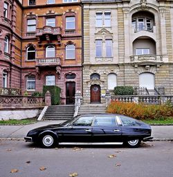 Vintage car in city