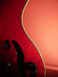 Close-up of red eyeglasses