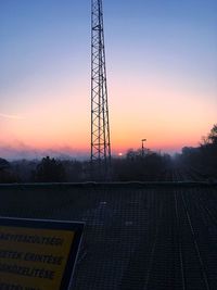 Low angle view of metal structure against sky