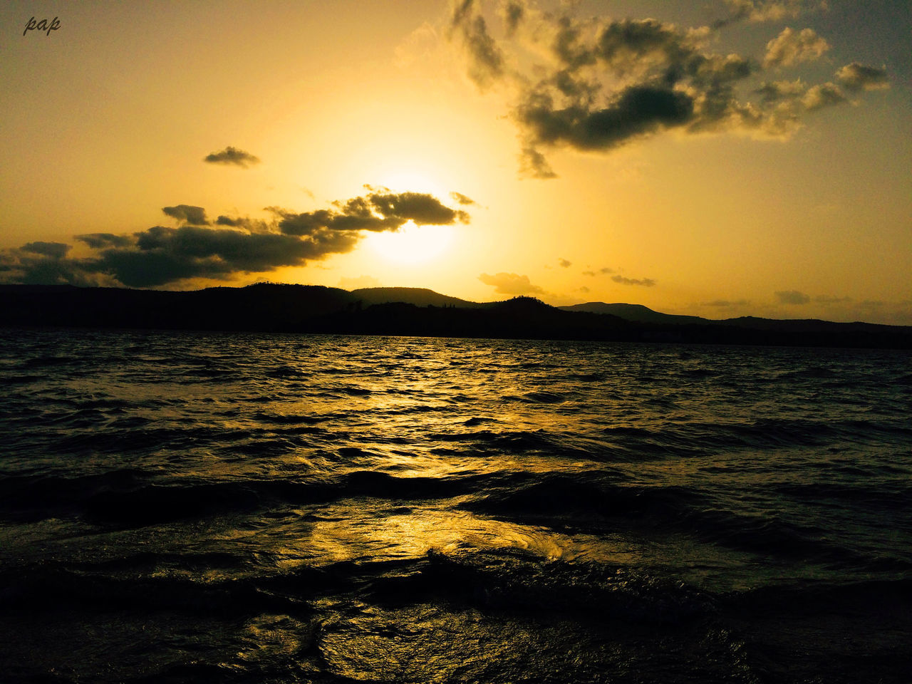 SCENIC VIEW OF SEA DURING SUNSET