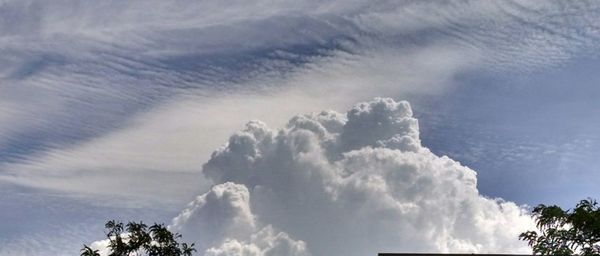 Low angle view of clouds in sky