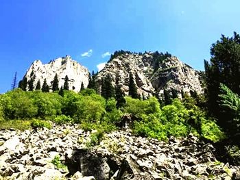 Scenic view of rocky mountains