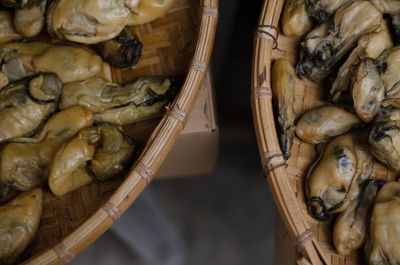 Close-up of fish for sale in market