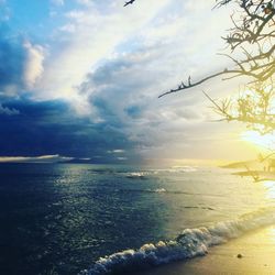 Scenic view of sea against sky