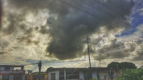 Panoramic view of dramatic sky